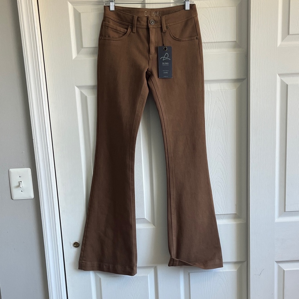 NWT DL1961 Brown Flare Pants/Jeans
